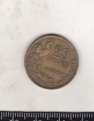 bnk mnd Franta 20 franci 1950 foto