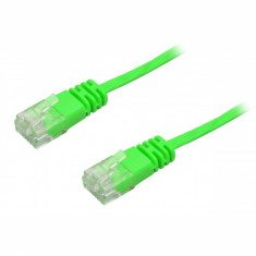 Cablu de Retea, Ultra Plat, CAT6, Verde, 1 m foto