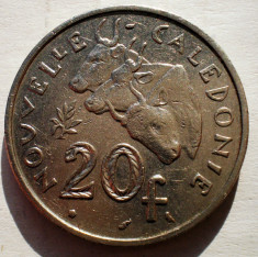 1.919 NOUA CALEDONIE 20 FRANCS FRANCI 1970 foto