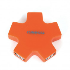 OMEGA USB 2.0 HUB 4 PORT STAR ORANGE foto