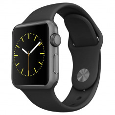 Smartwatch Apple Watch Sport 38mm Space Gray Aluminum Case Black Sport Band foto