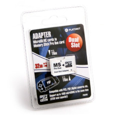 ADAPTOR DUAL MICROSD LA MEMORY STICK PRO DUO (2 IN 1) PSP MAX 32 GB foto