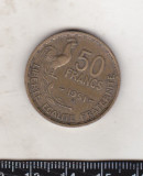 Bnk mnd Franta 50 franci 1951 B, Europa