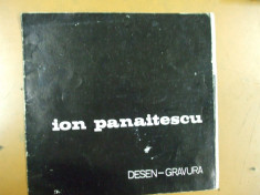 Ion Panaitescu desen gravura pliant expozitie 1978 Bucuresti Simeza foto