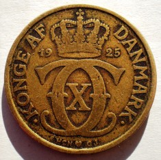 1.958 DANEMARCA CHRISTIAN X 2 KRONER 1925 foto