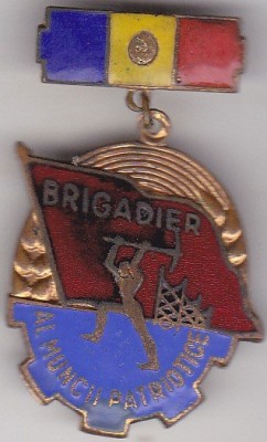 Insigna Brigadier al Muncii Patriotice foto