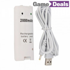 Acumulator / Baterie Controller Nintendo Wii 2800mAh + Cablu USB NOU [GameDeals] foto