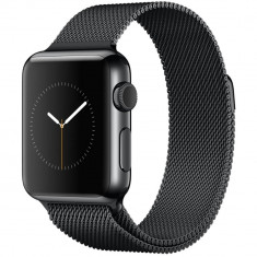 Smartwatch Apple Watch 38mm Space Black Stainless Steel Case Space Black Milanese Loop foto