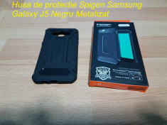Husa de protectie Spigen Samsung Galaxy J5 Negru Metalizat foto