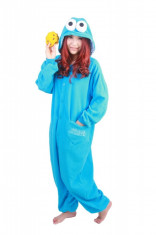 PJM18-4 Pijama kigurumi intreaga, model Cookie Monster foto