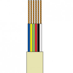 CABLU TELEFONIC 6 FIRE CREM ROLA 50M EDC foto