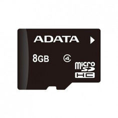 CARD MEMORIE MICRO SD 8GB CLS 4 FARA ADAPTOR ADATA foto