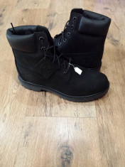 OFERTA! Bocanci dama TIMBERLAND originali piele waterproof nubuck negru 39.5 ! foto