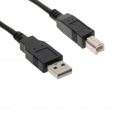 Cablu Negru USB AM la BM 50 cm foto