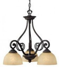 Candelabru suspendat model vintage cu 3 brate pentru dormitor sau birou foto