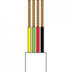 CABLU TELEFONIC 4 FIRE CREM ROLA 10M EDC foto