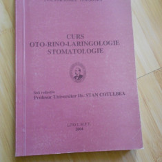 STAN COTULBEA--CURS DE OTO-RINO-LARINGOLOGIE - STOMATOLOGIE - 2004