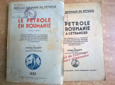 Mihail Pizanty - Le Petrole en Roumanie {1933 + Extrait, 2 volume} foto