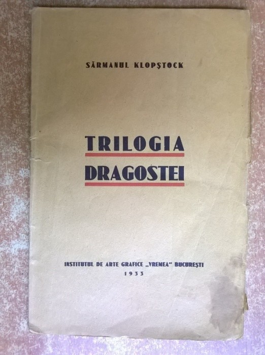 Sarmanul Klopstock - Trilogia dragostei {1933} foto mare Sarmanul Klopstock - Trilogia dragostei {1933} foto mare