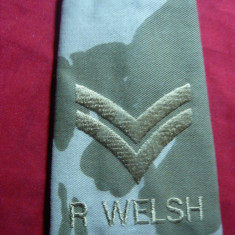 Epolet Anglia R.Welsh subofiter , L= 11,5 cm ,mat. textil