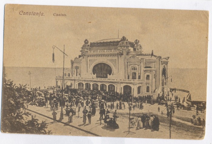 3533 - CONSTANTA, Cazinoul - old postcard - used - 1922