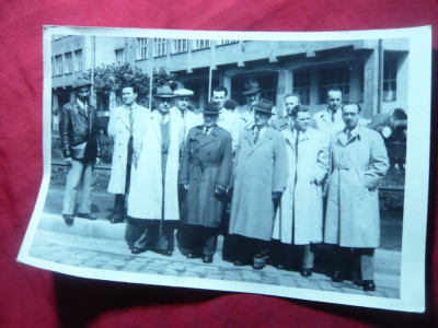 Fotografie- Delegatie Romania la Plzen -Uzinele VI Lenin 28 mai 1955 ,semnaturi foto