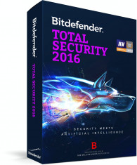 Antivirus BitDefender Total Security 2016 1 user 3 ani foto