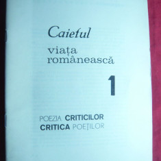 Revista si Caietul Viata Romaneasca nr 1 Ed.1968