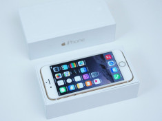 Telefon Apple iPhone 6 Gold 16GB GOLD NEVERLOCKED! Ca NOU !!! PACHET COMPLET foto