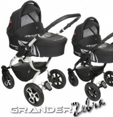 Carucior GRANDER ZEBRA - Grupa 0+ (3 in 1) foto