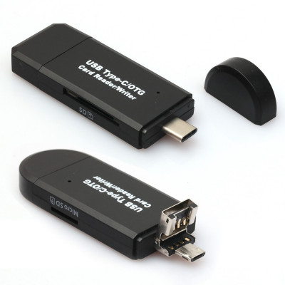 Card Reader USB-C Type C/USB 2.0/Micro USB/OTG TF SD MMC foto