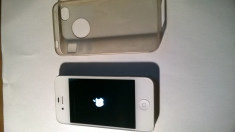 iPhone 4s Alb +husa silicon foto