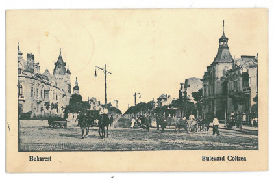 3522 - BUCURESTI, Coltea Ave. - old postcard, CENSOR - used - 1917 foto