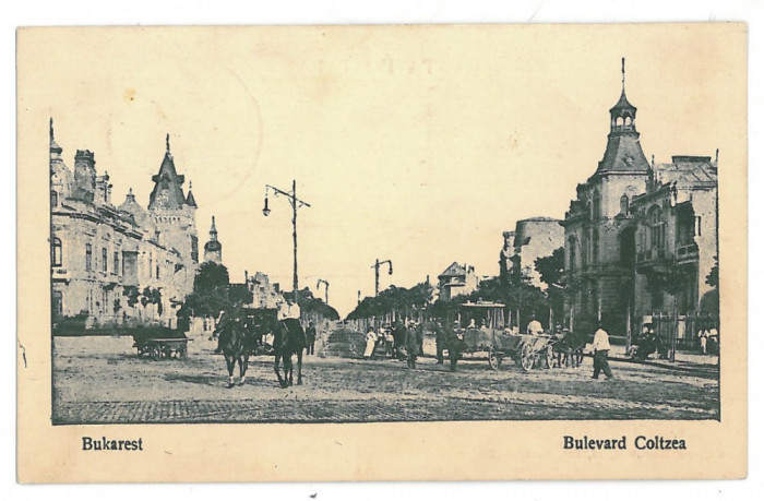 3522 - BUCURESTI, Coltea Ave. - old postcard, CENSOR - used - 1917