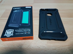 Husa de protectie antisoc Spigen compatibila iPhone 7plus Negru Metalizat foto