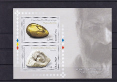 ROMANIA 2006 , LP1739a , EM. COMUNA ROM-FRANTA CONSTANTIN BRANCUSI BLOC MNH foto