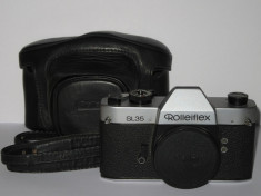 Rolleiflex SL35 - Body + Capac, husa si curea - Originale - Raritate! foto