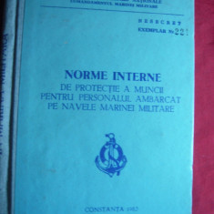 Cap.Marinescu G.-Norme interne de Protectie a muncii -Nave Marina Militara 1983