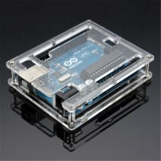 Carcasa pentru Arduino UNO R3 Transparent Acrylic Case Box foto