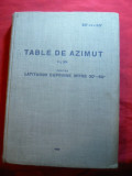 A.Iuscenco - Tabele de Azimut - latitudini 30-50 grade Ed.Militara 1953, 338pag