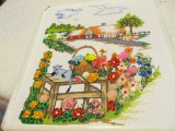 broderie, tablou