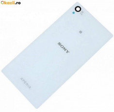 Capac spate Sony Xperia Z1 L39 C6902 C6903 C6906 C6943 L39h ALB ORIGINAL foto