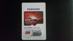 Card Samsung EvoPlus 128 GB micro SDHC UHS-I, Nou + adaptor SD, Nou foto