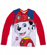 Bluza cu maneca lunga Paw Patrol rosie foto