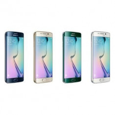 Folie protectie ecran sticla tratata termic Samsung S6 Edge full face verde foto