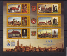 ROMANIA 2007 LP1769 b SIBIU CAPITALA CULTURALA EUROPEANA BLOC DE 6 TIMBRE MNH foto