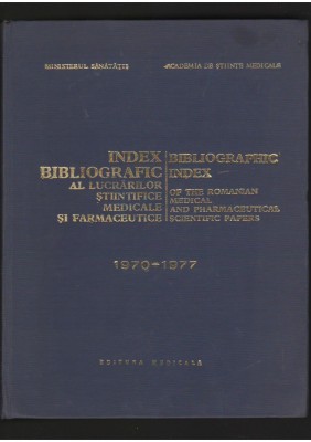 (C7027) INDEX BIBLIOGRAFIC AL LUCRARILOR STIINTIFICE MEDICALE SI FARMACEUTICE foto