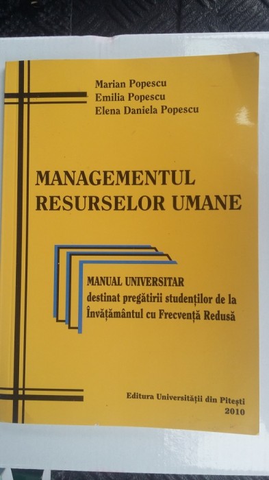 MANAGEMENTUL RESURSELOR UMANE ,MANUAL UNIVERSITAR MANAGEMENTUL RESURSELOR UMANE ,MANUAL UNIVERSITAR