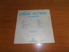 LUCIA ALTIERI-LA FELICITA disc vinil vinyl pickup pick-up foto