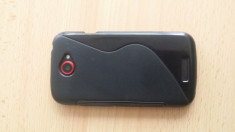 Telefon HTC One S, Negru, husa tpu gel, neagra, incarcator, liber de retea foto